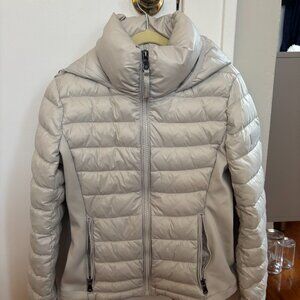 Calvin Klein Sorona Aura Gray Hooded Puffer